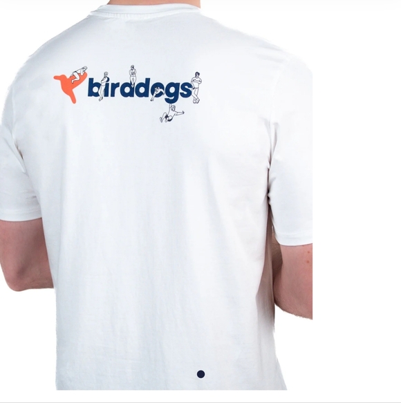 Birddogs Other - Birddogs Athletic Playground Tee White Spell out Fun Men's Medium